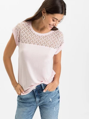 Obrázek produktu T-shirt z miękkiej mieszanki wiskozy BonPrix różowy