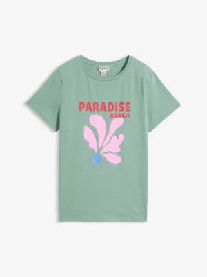 Obrázek produktu T-shirt z mieszanki bawełny BonPrix zielony