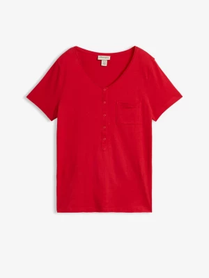 Obrázek produktu T-shirt z mieszanki bawełny i wiskozy BonPrix czerwony