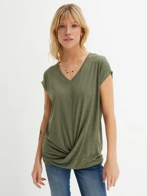 Obrázek produktu T-shirt z mieszanki wiskozy BonPrix zielony