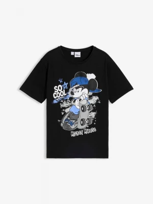 Obrázek produktu T-shirt z Myszką Miki, z czystej bawełny organicznej BonPrix czarny