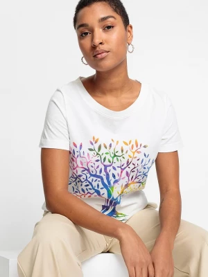 Obrázek produktu T-shirt z nadrukiem z bawełny organicznej BonPrix biały