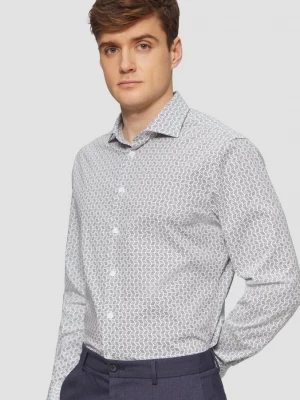 Obrázek produktu Tailored Fit: elastická bavlněná košile s potiskem po celé ploše s.Oliver modrá