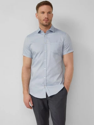 Obrázek produktu Tailored Fit: strukturovaná košile s krátkým rukávem z bavlněného streče. s.Oliver modrá