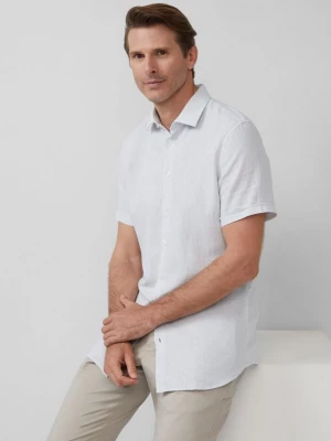 Obrázek produktu Tailored Fit: strukturovaná košile s krátkým rukávem, ze lněné směsi s.Oliver modrá