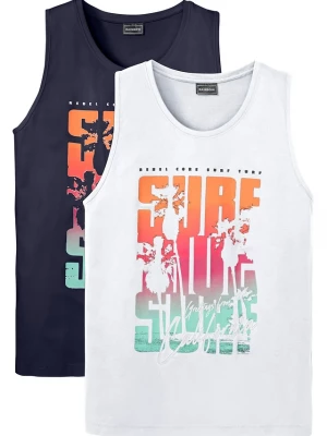 Obrázek produktu Tank top, slim fit (2 szt.) BonPrix niebieski