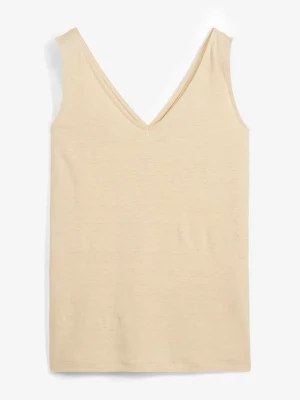 Obrázek produktu Tank top z czystego lnu BonPrix beżowy