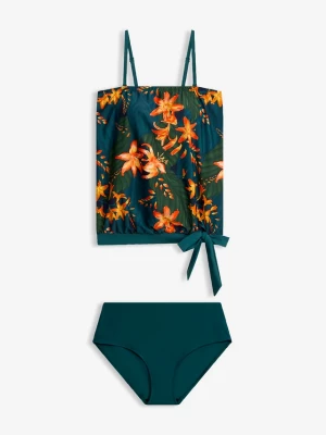 Obrázek produktu Tankini oversize z odpinanymi ramiączkami (zestaw 2-cz.) BonPrix niebieski