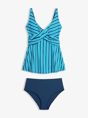 Obrázek produktu Tankini w optyce kopertowej (2 części) BonPrix niebieski