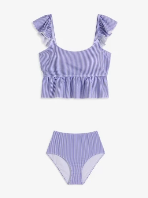 Obrázek produktu Tankini z falbankami (komplet 2-cz.) BonPrix biały