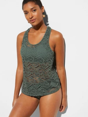 Obrázek produktu Tankini z koronki (komplet 2-cz.) BonPrix zielony