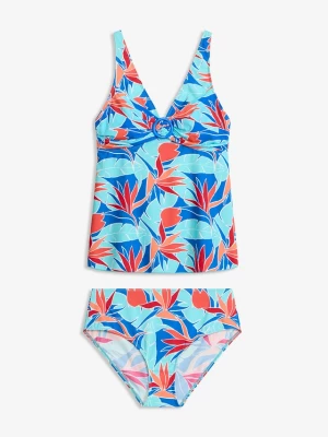 Obrázek produktu Tankini z ozdobnym kółkiem (2 części) BonPrix niebieski