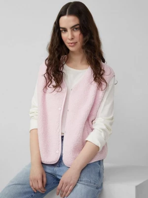 Obrázek produktu Teddy vesta s rozparky na kapsách s.Oliver růžová