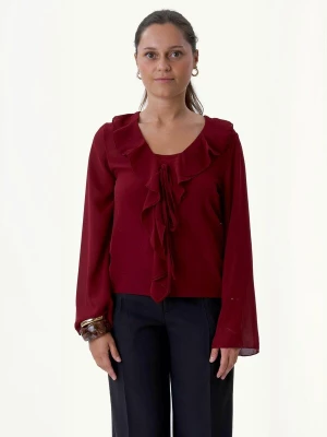 Obrázek produktu TEESHOPPEN Halenka ' Alba ' burgundská červeň