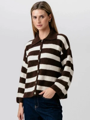 Obrázek produktu TEESHOPPEN Svetr ' Josie Polo ' offwhite