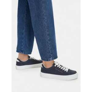 Obrázek produktu Tenisky Tommy Hilfiger Th Foxing Platform Washed Canvas FW0FW09172 Modrá