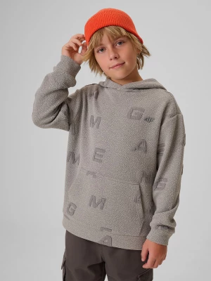 Obrázek produktu 4F Tepláková mikina loose s kapucí chlapecká - šedá 158 / 164 (12-14 let)