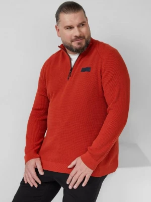Obrázek produktu Texturovaný pletený svetr s trojúhelníkovým límcem s.Oliver červená