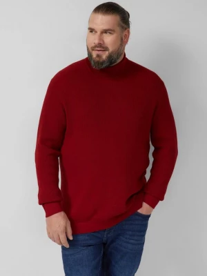 Obrázek produktu Texturovaný směsový svetr z čisté bavlny s rolákem s.Oliver červená