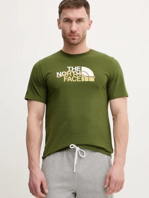 Obrázek produktu The North Face Bavlněné tričko The North Face MOUNTAIN zelená