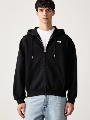 Obrázek produktu The North Face rozepínací mikina s kapucí pánská s bavlnou Essential černá