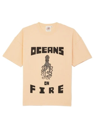 Obrázek produktu The Rad Black Kids Tričko 'Oceans on Fire T-shirt Peach' broskvová