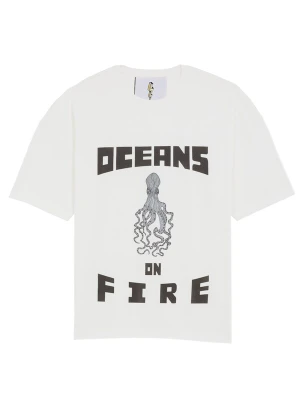Obrázek produktu The Rad Black Kids Tričko 'Oceans on Fire T-shirt White' bílá