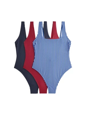Obrázek produktu The Set Plavky marine modrá / námořnická modř / jasně červená / bílá