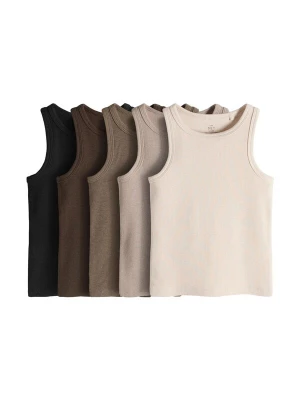 Obrázek produktu The Set Top mokka / světle hnědá / tmavě hnědá / černá / barva bílé vlny