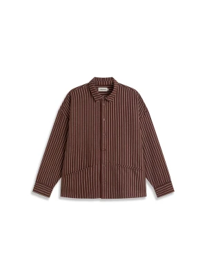 Obrázek produktu Thinking MU Košile 'JIM' tmavě hnědá / bílá