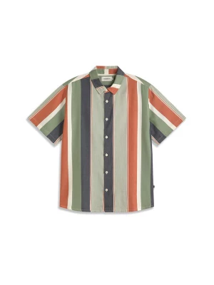 Obrázek produktu Thinking MU Košile ' TOM ' marine modrá / khaki / světle zelená / tmavě oranžová