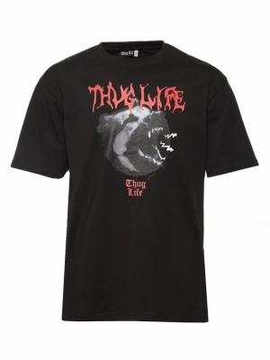 Obrázek produktu Thug Life Tričko 'Dusky' tmavě šedá / červená / černá / bílá