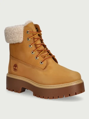 Obrázek produktu Timberland boty na platformě dámské nubukové Stone Street béžová