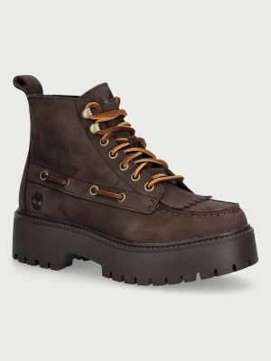 Obrázek produktu Timberland kotníkové boty na platformě dámské nubukové Stone Street hnědá