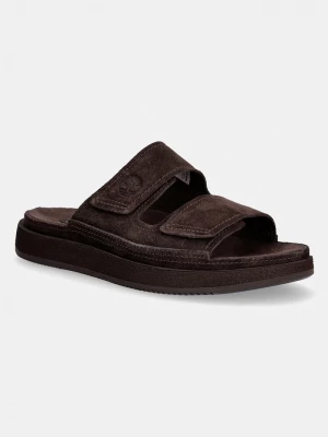 Obrázek produktu Timberland pantofle pánské semišové Casco Cove Slide hnědá
