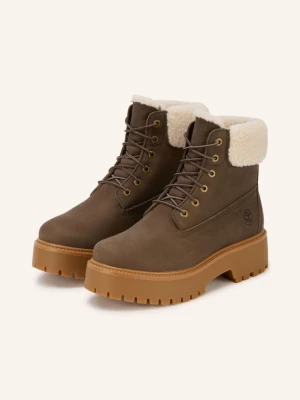 Obrázek produktu Timberland Šněrovací Boty Stone Street Mid Warm Lined Waterproof tmavě hnědá / krémová