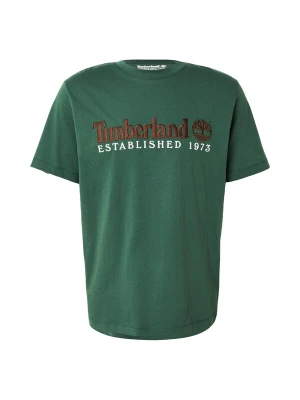 Obrázek produktu TIMBERLAND Tričko 'ESTABLISHED 1973' hnědá / jedle / bílá