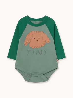 Obrázek produktu Tinycottons body kojenecké bavlněné CURLY DOG GRAPHIC BODY zelená