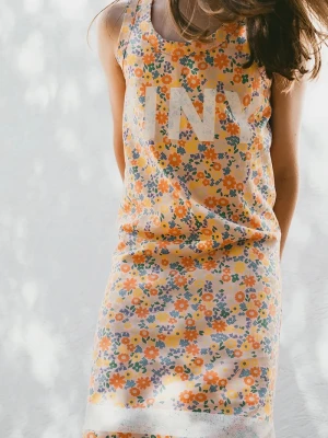 Obrázek produktu Tinycottons Dětské bavlněné šaty Tinycottons GARDEN DRESS oranžová