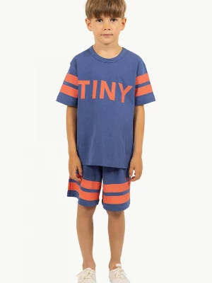 Obrázek produktu Tinycottons Dětské bavlněné šortky Tinycottons STRIPES LOGO SHORT námořnická modř