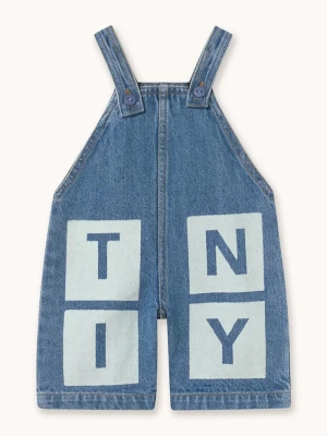 Obrázek produktu Tinycottons Dětské džínové lacláče TINY DENIM DUNGAREE BABY modrá