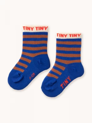 Obrázek produktu Tinycottons Dětské ponožky Tinycottons STRIPES SHORT HEIGHT SOCKS modrá