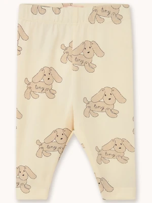 Obrázek produktu Tinycottons legíny dětské bavlněné s elastanem DOGS BABY LEGGINGS béžová