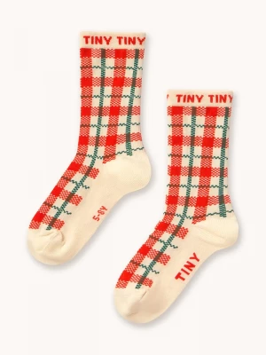 Obrázek produktu Tinycottons ponožky dětské CREAM CHECK MEDIUM SOCKS