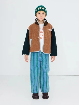 Obrázek produktu Tinycottons rozepínací mikina dětská fleecová COLOR BLOCK SHERPA JACKET