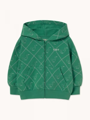 Obrázek produktu Tinycottons rozepínací mikina s kapucí dětská bavlněná GEESE HOODIE zelená