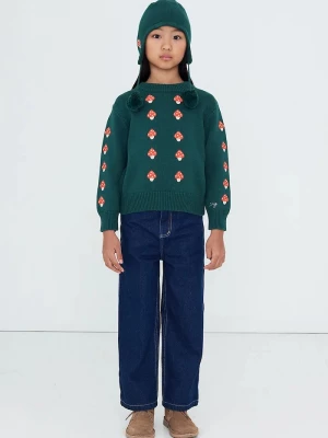Obrázek produktu Tinycottons svetr dětský bavlněný MINI MUSHROOMS SWEATER zelená
