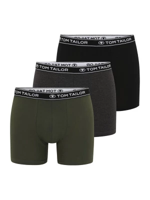 Obrázek produktu TOM TAILOR Boxerky světle šedá / šedý melír / olivová / černá