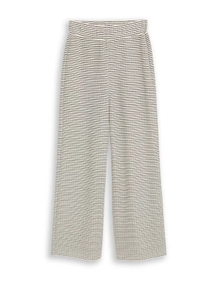 Obrázek produktu TOM TAILOR DENIM Kalhoty černá / bílá