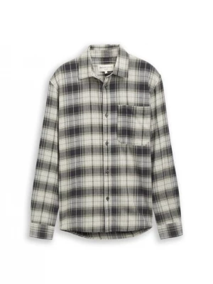 Obrázek produktu TOM TAILOR DENIM Košile antracitová / pastelově zelená / bílá